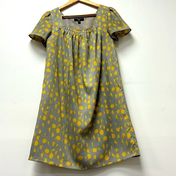 Mossimo Gray and yellow women's dress size XS short and loose dress. - Picture 1 of 13